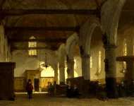 Johannes Bosboom - The Interior of the Bakenesserkerk, Haarlem